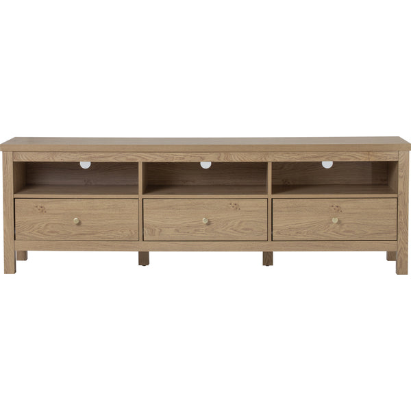 RHODES 1.8M TV CABINET OAK