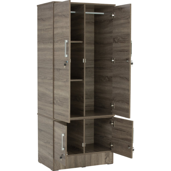 NAOMI 4 DOOR WARDROBE SONOMA DARK