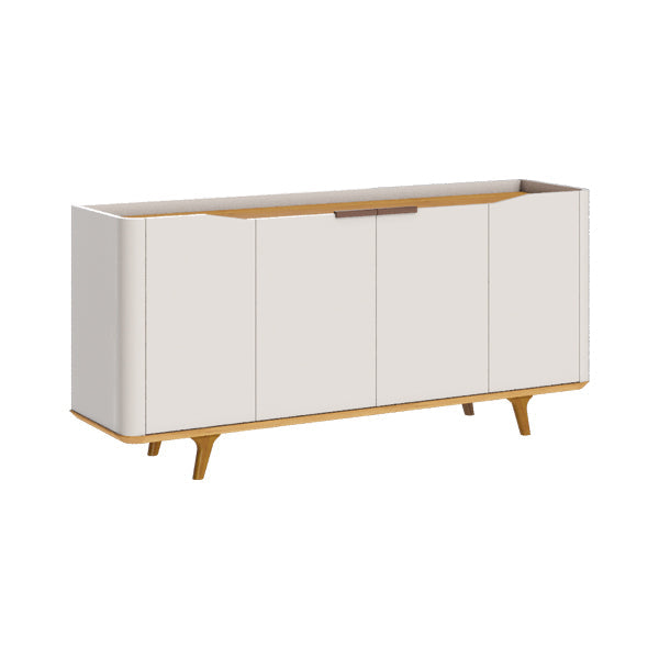 SIDEBOARD ARC 1.6 OFF WHITE AND NATURE