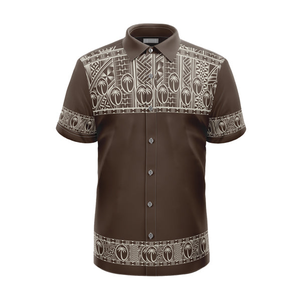 Fiji Rugby Bula Shirt Brown