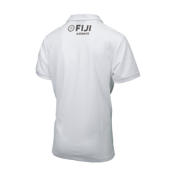 Umbro Fiji Rugby Mens Pique Polo White