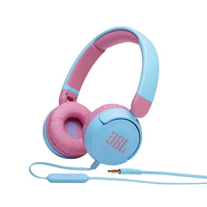 JBL JR310 Kids On-Ear Headphones, Blue (JBLJR310BLU)