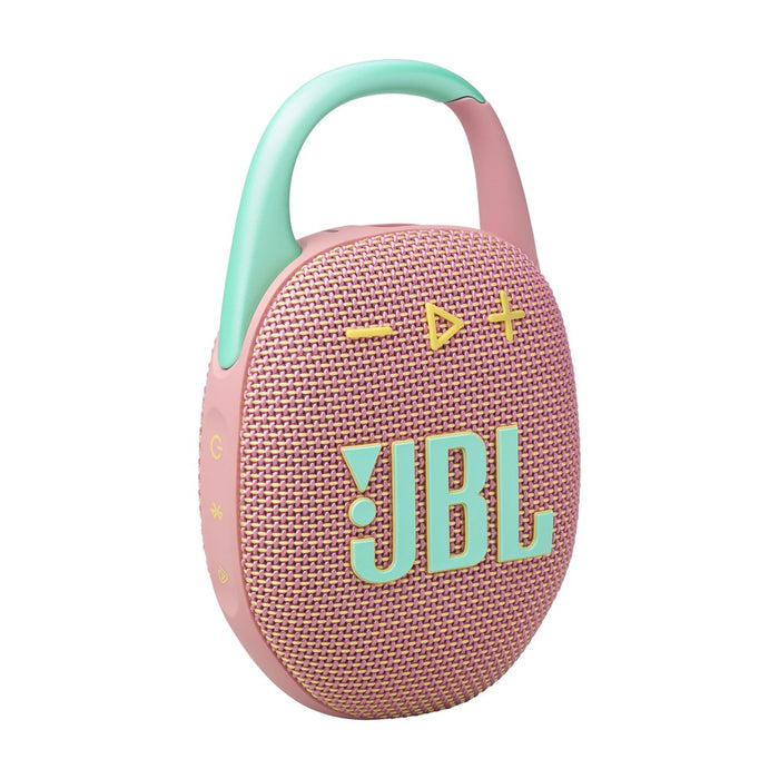 JBL Clip 5 Portable Bluetooth Speaker with Carabiner, Pink (JBLCLIP5PINK)
