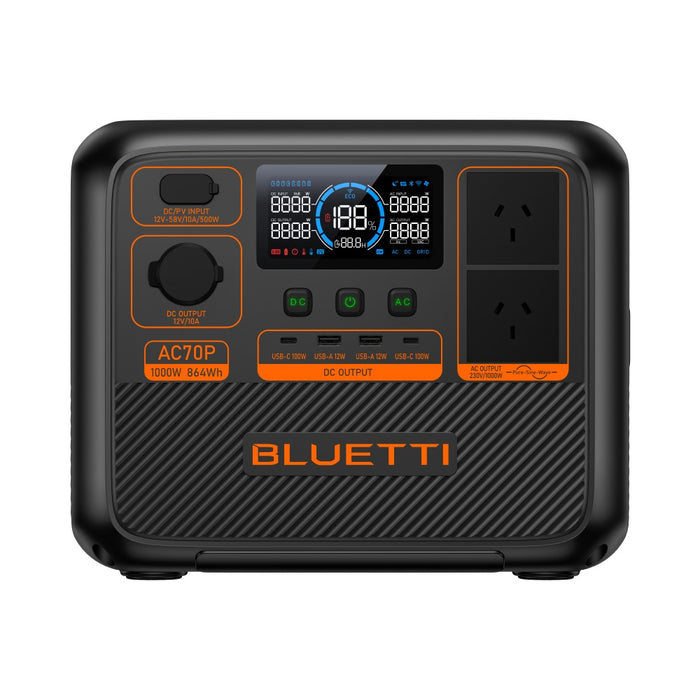 Bluetti Portable Power Station 1000W 864WH AC70P