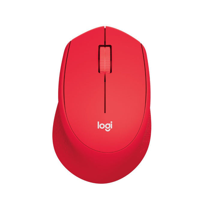 Logitech M331 Silent Plus Wireless Mouse, Red (MC6356)