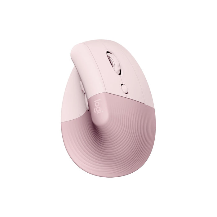 Logitech Lift Vertical Ergonomic Mouse, Rose (MC6458)