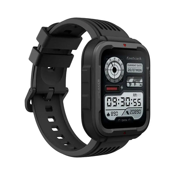 Fastrack Active Black Strap Unisex Smartwatch — Tappoo Online Store