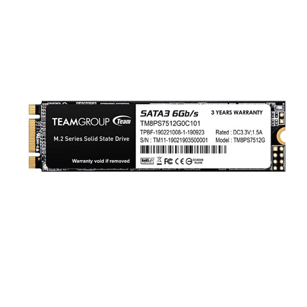 TEAM 512GB M.2 SATA SSD TM8PS7512G0C101